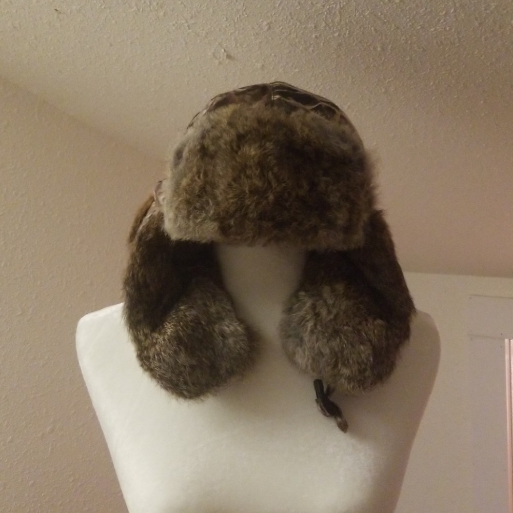 Mad Bomber Rabbit Fur Lined Hat